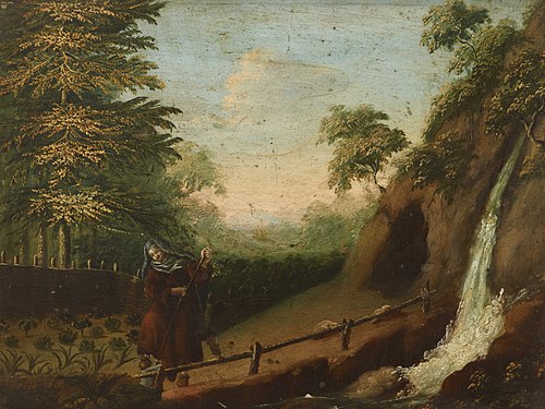 Anchoress Working in the Garden, 1797, 