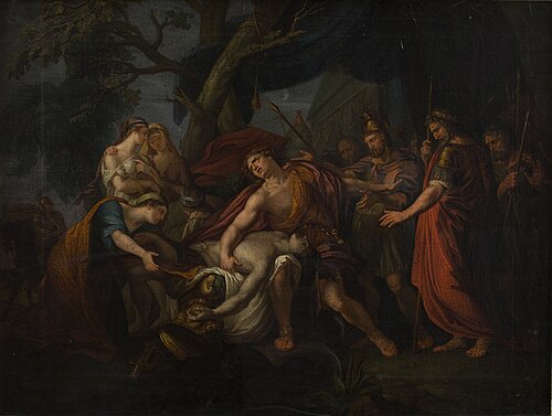 Achilles Lamenting the Death  of Patroclus, 1800, 