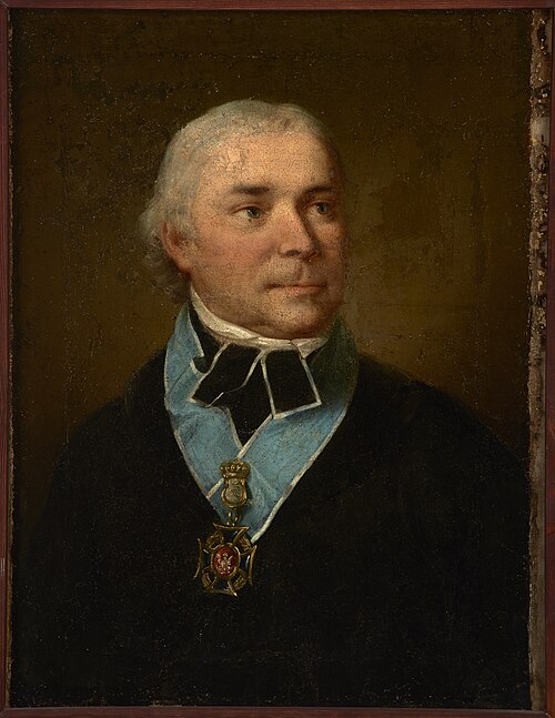 Portret Jana Kantego Wodzickiego (ok. 1740-1821), kanonika krakowskiego i prezydenta Trybunału Koron, 1814, 