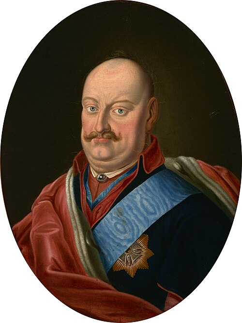 Portret Karola Radziwiłła "Panie Kochanku", wojewody wileńskiego (1734-1790) (uproszczona kopia port, 1875, 