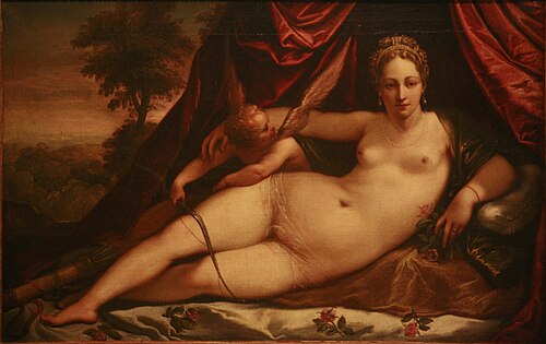 Vénus et l'Amour, 1600, 