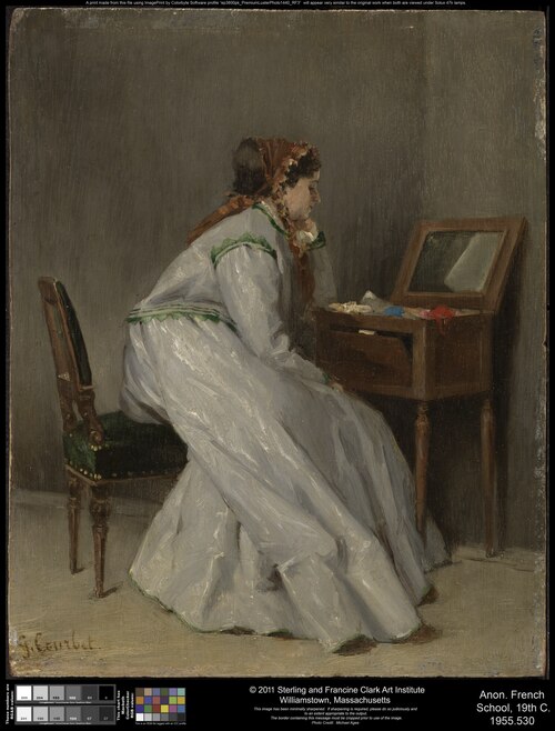 Woman Seated at a Dressing Table, 1875, 