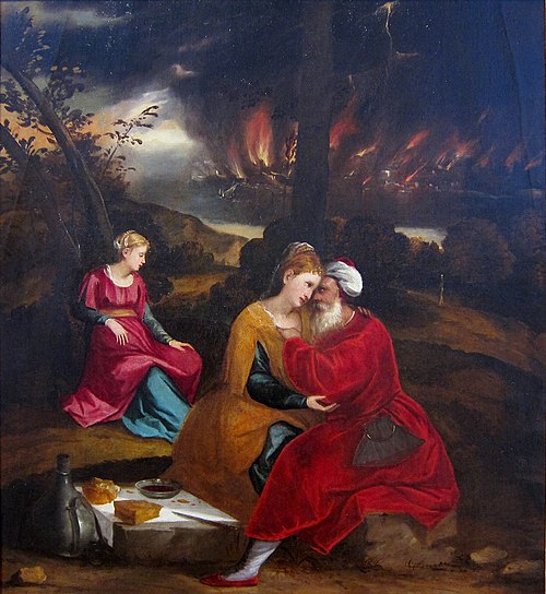 Loth et ses filles, 1550, 