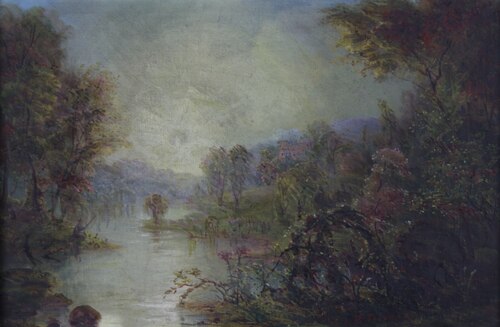 Trees by a River, , 