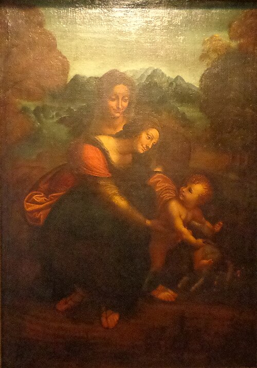 La Vierge à l'Enfant avec Ste Anne, 1600, 