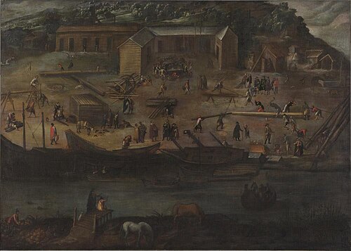 Shipbuilding Yard at Seville, 1611, 
