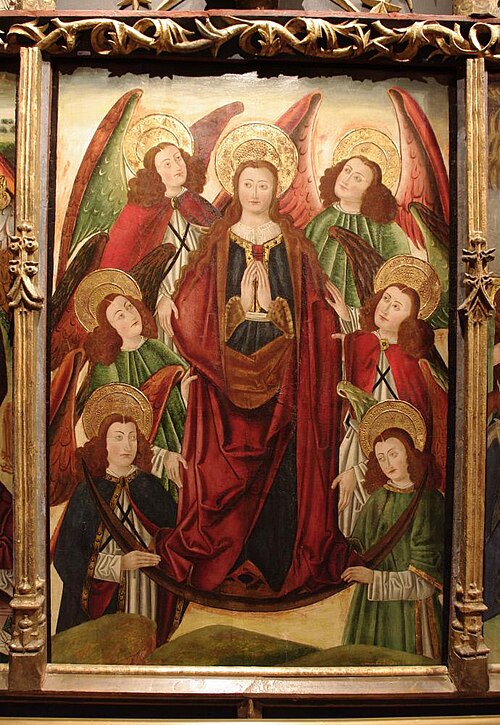 Saint Luke from Altarpiece of Sixteen Panels with the Apotheosis (Assumption) of the Virgin, 1449, 