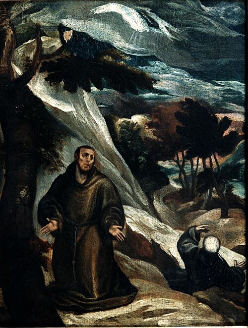 St. Francis in a landscape, 1610, 