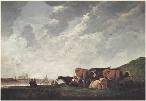 Six cows in a meadow, 1650, 