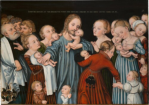 Suffer the Little Children to Come unto Me, 1550, 