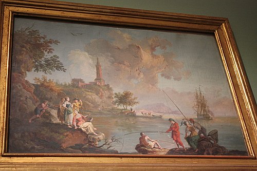 Port de pêche par temps calme, 1800, 