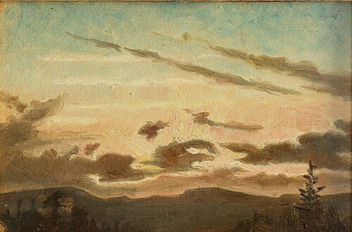 Study of a Sunset Landscape, 1850, 