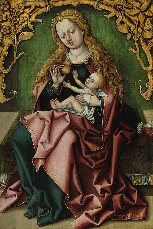 Vierge à l'enfant avec une pomme, 1480, 