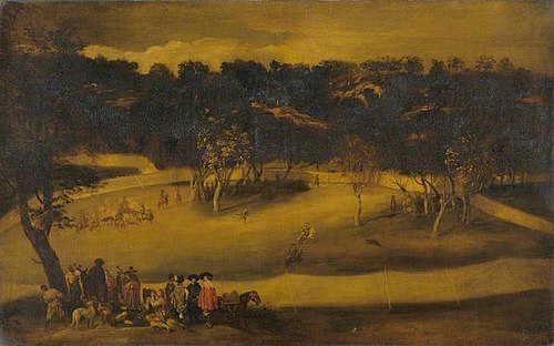 A Royal Boar Hunt, 1660, 