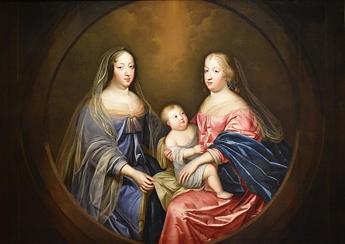 Anne d'Autriche, Marie-Thérèse et le Dauphin, 1662, 
