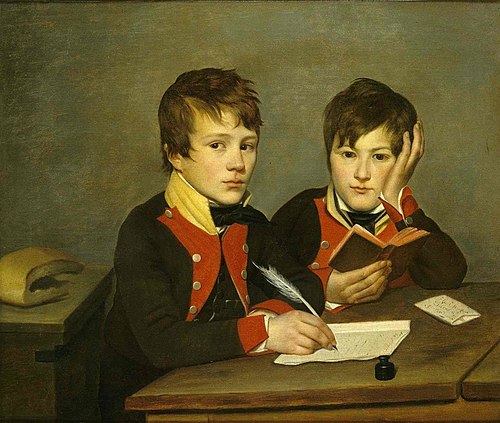 Portrait de Théodore et Edouard Ducos enfants, 1815, 