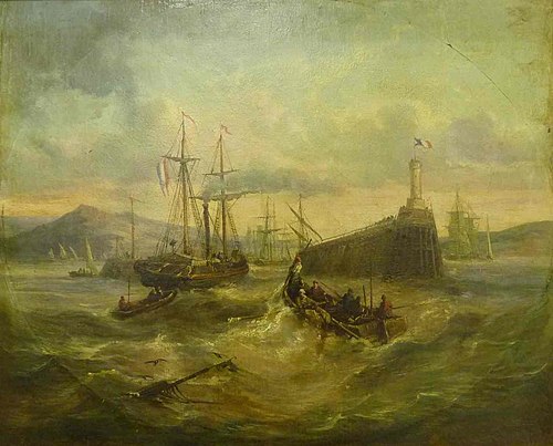Entrée de port, 1900, 