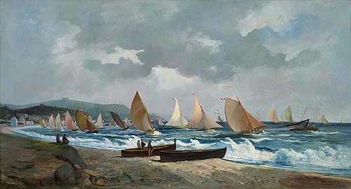 Les premières régates à Nice en 1879, 1879, 