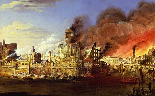 The Great Fire of Hamburg on May 5th, 1842, , 