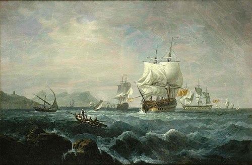 Vaisseaux espagnols au large de Gibraltar, 1800, 