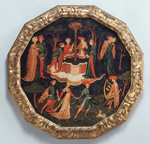 Desco da Parto: The Garden of Youth, 1430, 