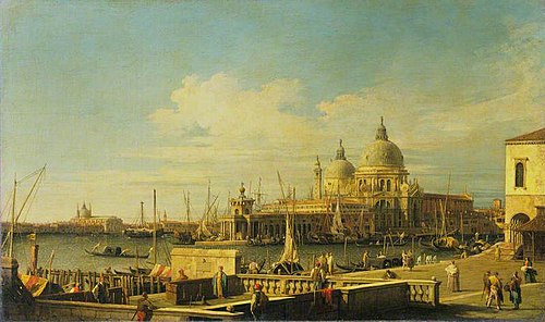 Venice: the Dogana and Santa Maria della Salute from the Molo, 1750, 