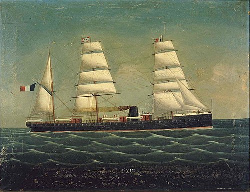 L'Oxus, paquebot des Messageries Maritimes, 1900, 