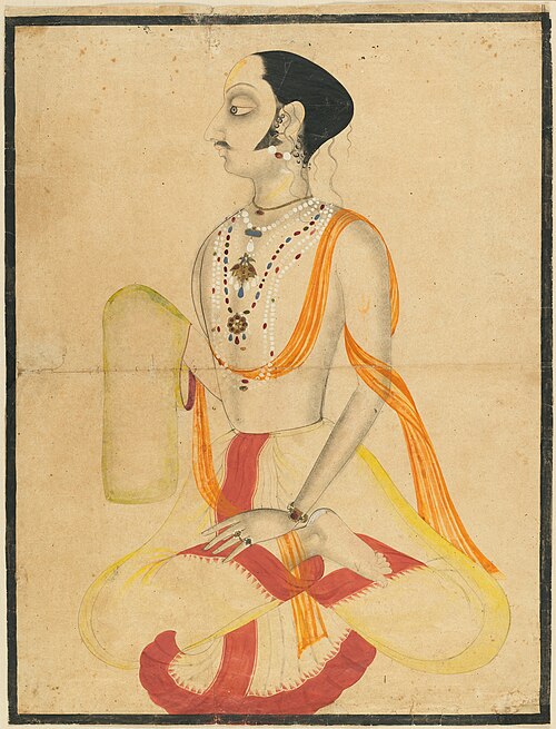 Portrait of Rana Amar Singh II at Worship, 1698, 