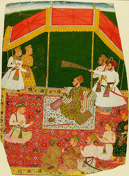 Kumar Kishan Singhji, son of Shiv Singh, with Ten Courtiers, 1670, 