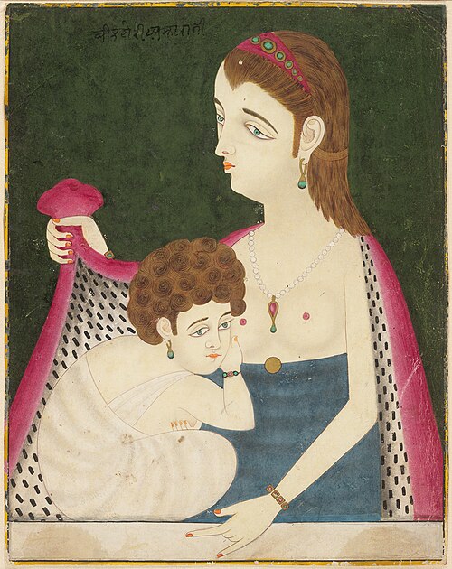 Victoria Maharani with the Princess Royal, 1845, 