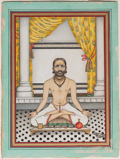 Maharaja Ram Singh II of Jaipur (r. 1835-80) at Worship, 1870, 