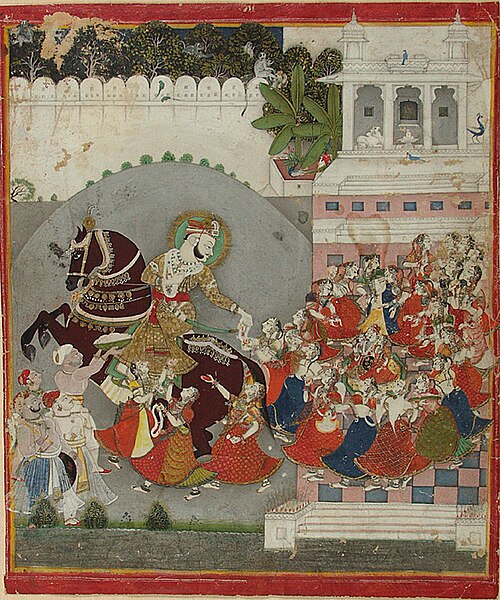 Maharao Ram Singh (r. 1827-66) Celebrating Diwali, 1840, 