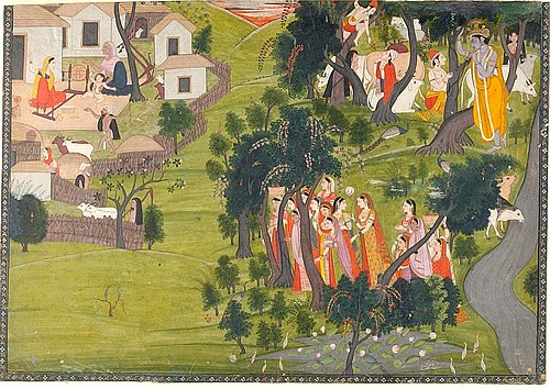 Krishna and the Cowherds, Radha and the Gopis, 1777, 