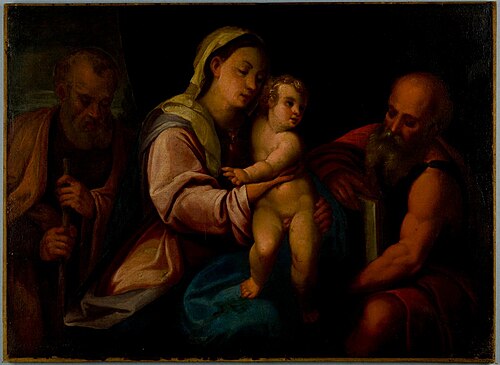 The Holy Family with Saint Jerome, 1550, 