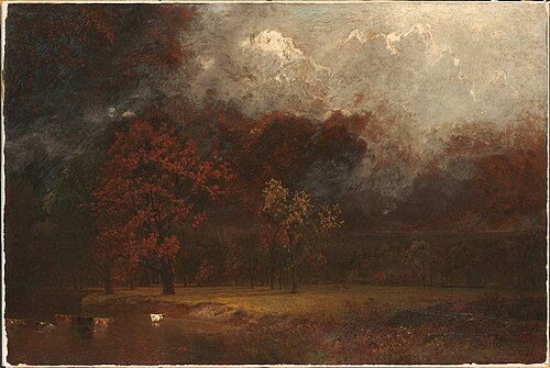 Stormy Landscape with Cattle, 1871, 
