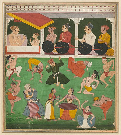 Amar Singh II (as a Prince) and his Father Watch an Entertainment, 1685, 
