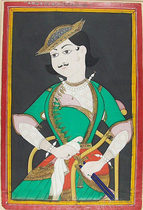 Portrait of Vazir Ali Khan, Nawab of Lucknow, 1840, 
