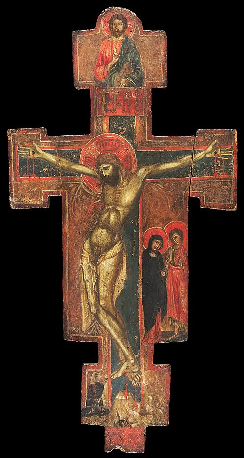 The Virgin and Saint John the Redeemer, and a Praying Woman, 1292, 