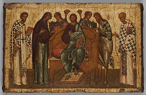 Deesis - Christ Enthroned with Saints, 1465, 