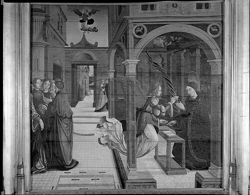 Annunciation to the Madonna of her Approaching Death, 1505, 
