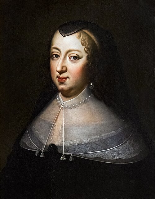 Portrait d'Anne d'Autriche, régente de France, 1700, 