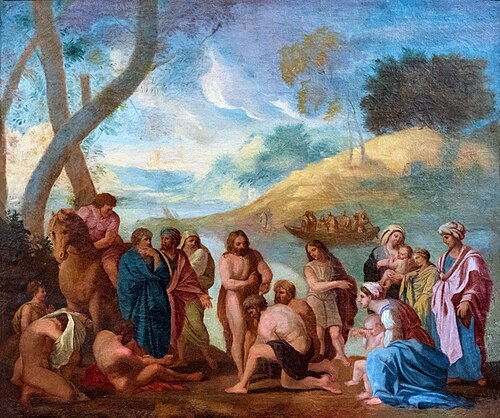 Saint Jean baptisant le peuple sur les bords du Jourdain, 1700, 