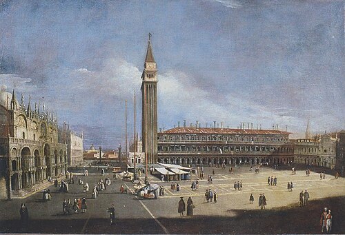 Vue de la place Saint-Marc à Venise, 1800, 