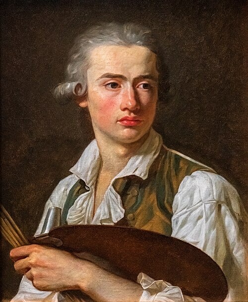 Portrait d'un élève de David, 1800, 