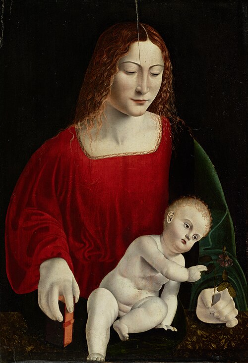 Maria with the child, 1500, 