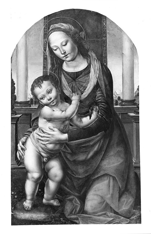 Mary with the child, 1500, 