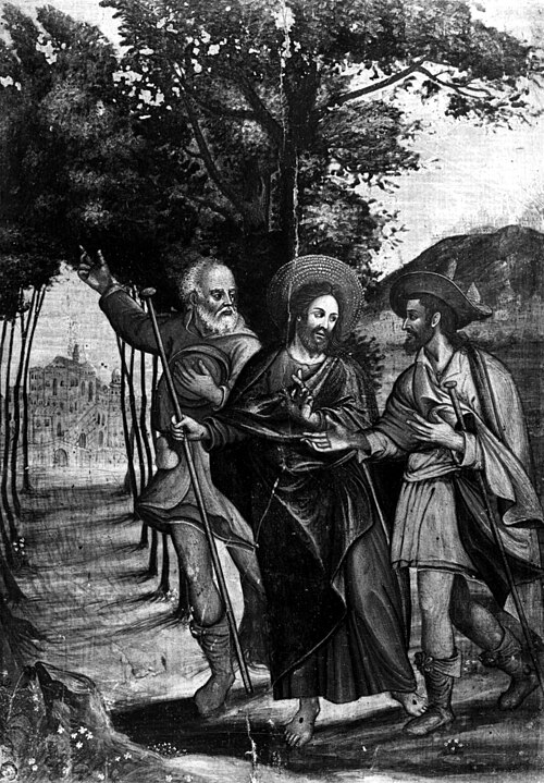 Christ and the disciples walking to Emmaus, 1500, 