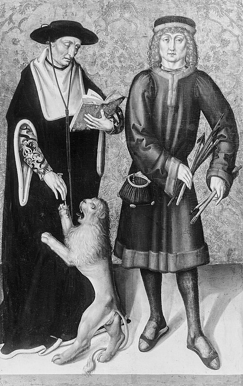 Saints Jerome and Sebastian, 1500, 