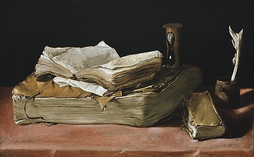 Still Life with Books, 1635, 