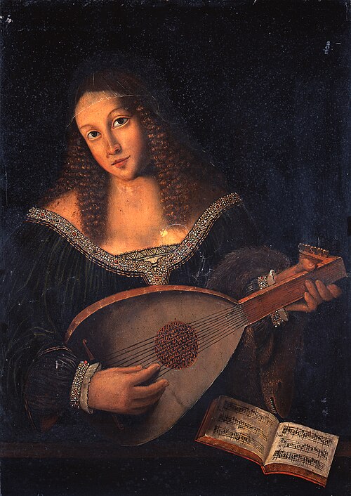 A Lute Player, , 